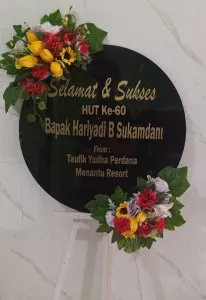 Papan Akrilik Ucapan Ulang Tahun Kabupaten Bondowoso